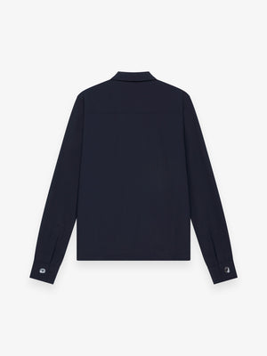 Tech Stretch Overshirt | Navy