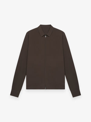 Tech Stretch Overshirt | Dark Brown