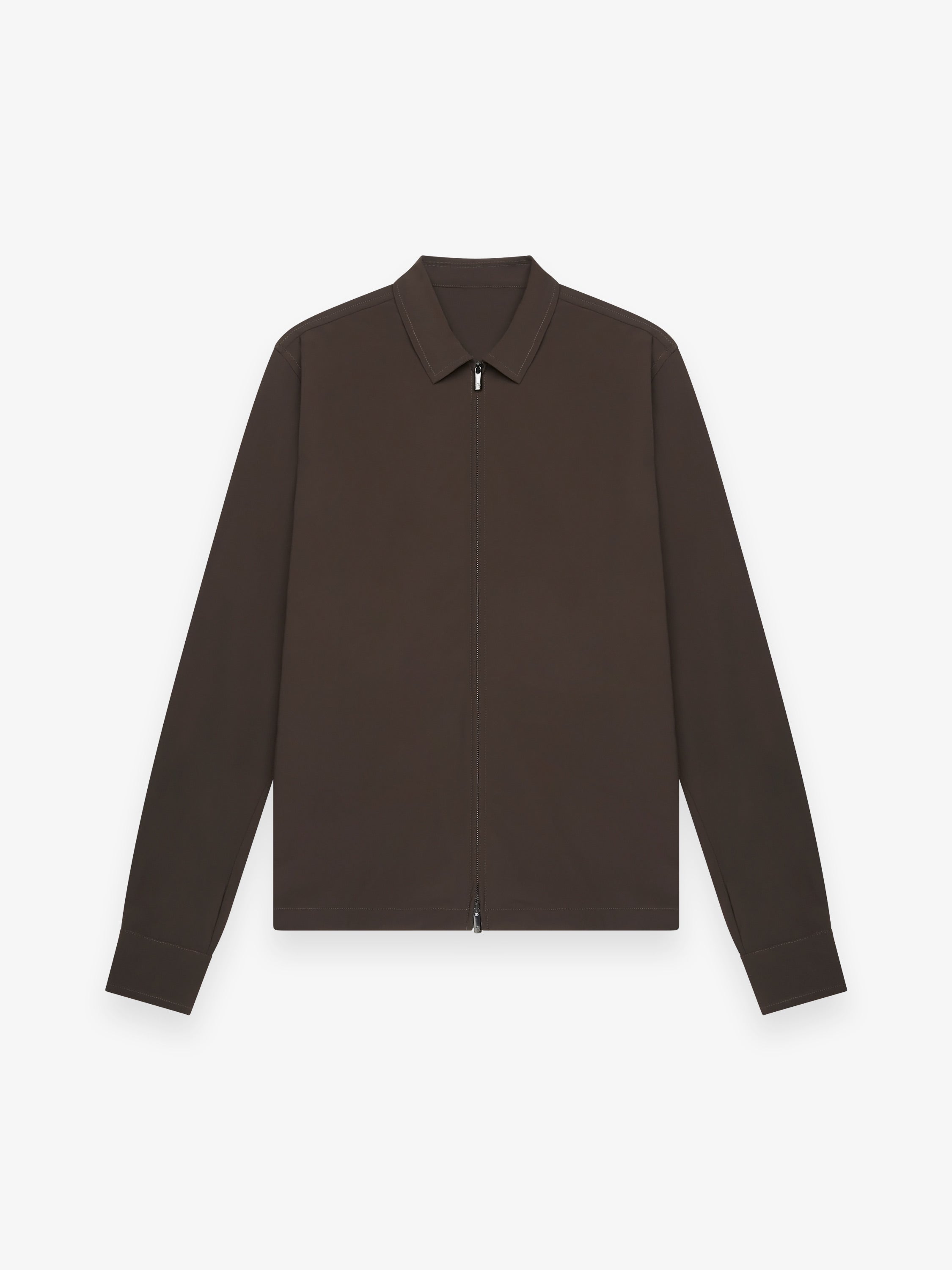 Tech Stretch Overshirt | Dark Brown
