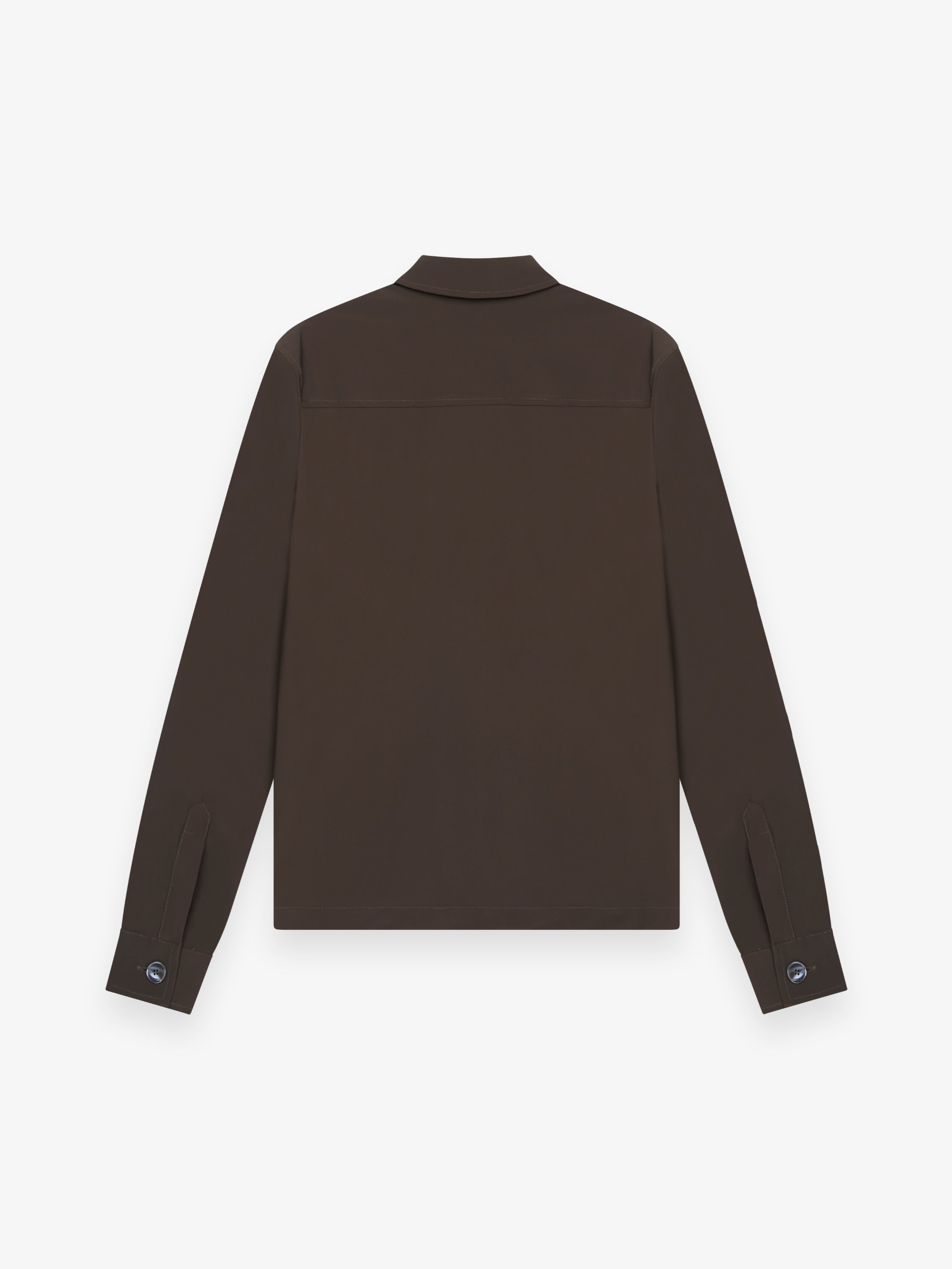 Tech Stretch Overshirt | Dark Brown