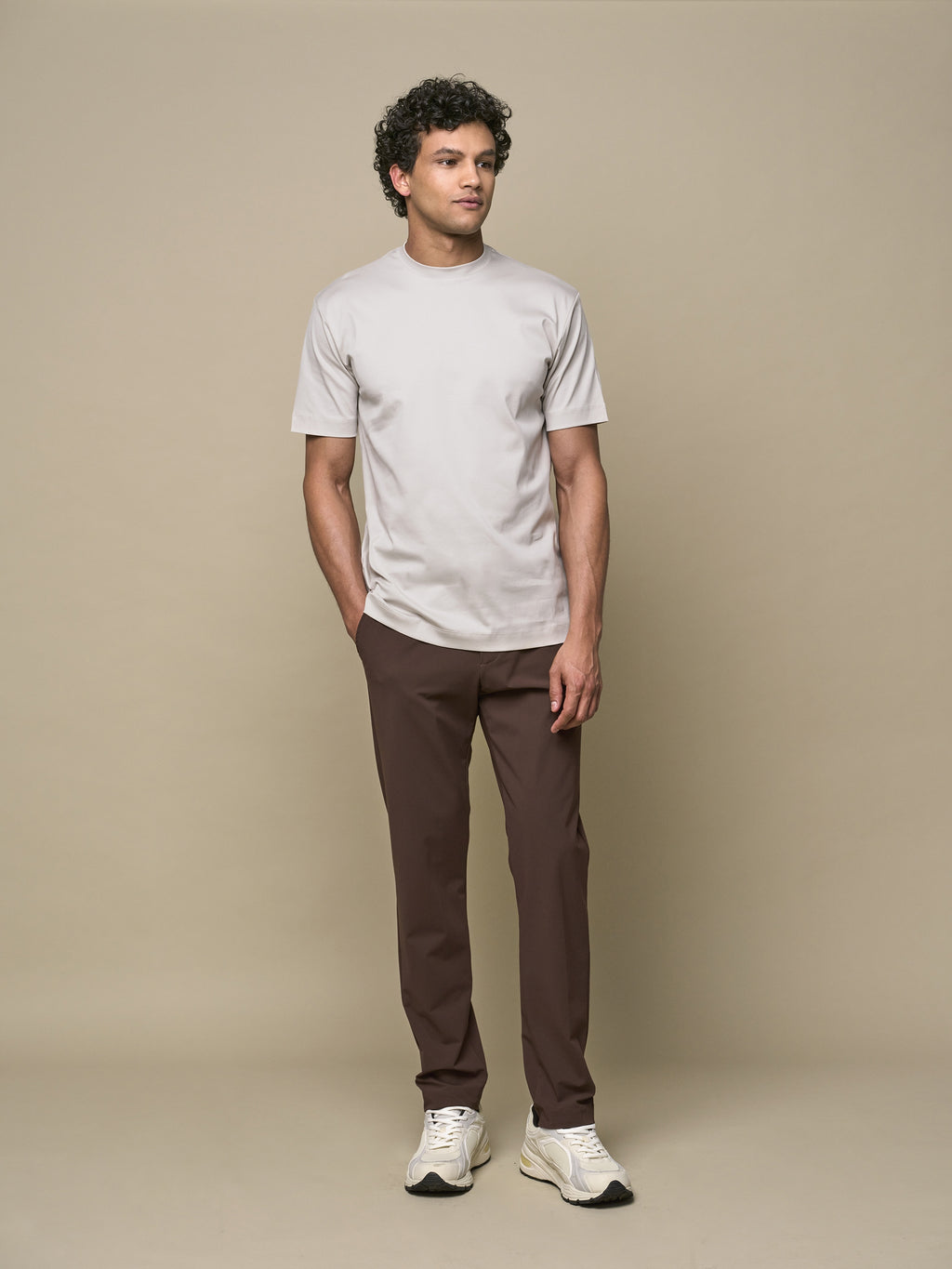 T-Shirt Interlock Supima | Gris Perle