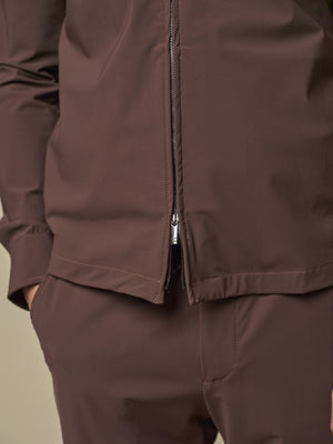 Tech Stretch Overshirt | Dark Brown