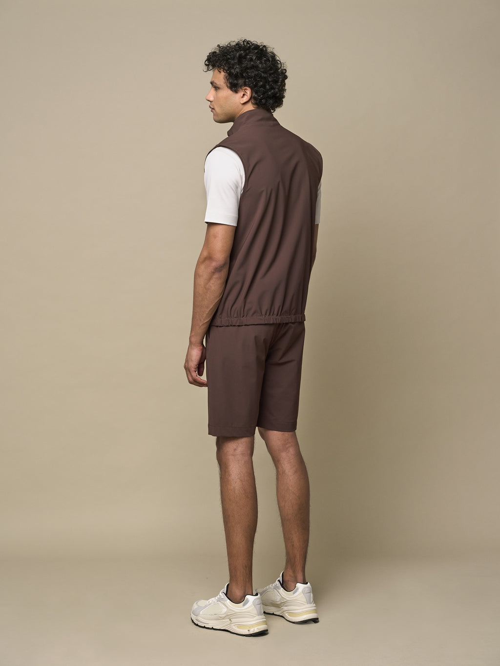 Tech Stretch Bodywarmer | Brun foncé