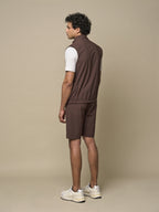 Tech Stretch Bodywarmer | Brun foncé