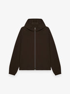 Giacca Tech Stretch con Cappuccio | Marrone Scuro
