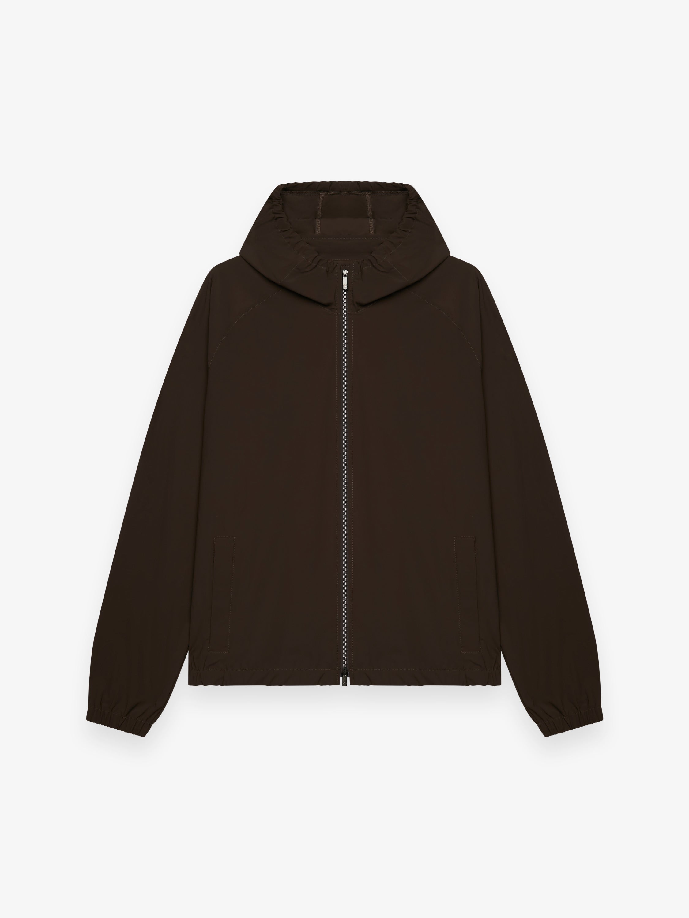 Giacca Tech Stretch con Cappuccio | Marrone Scuro