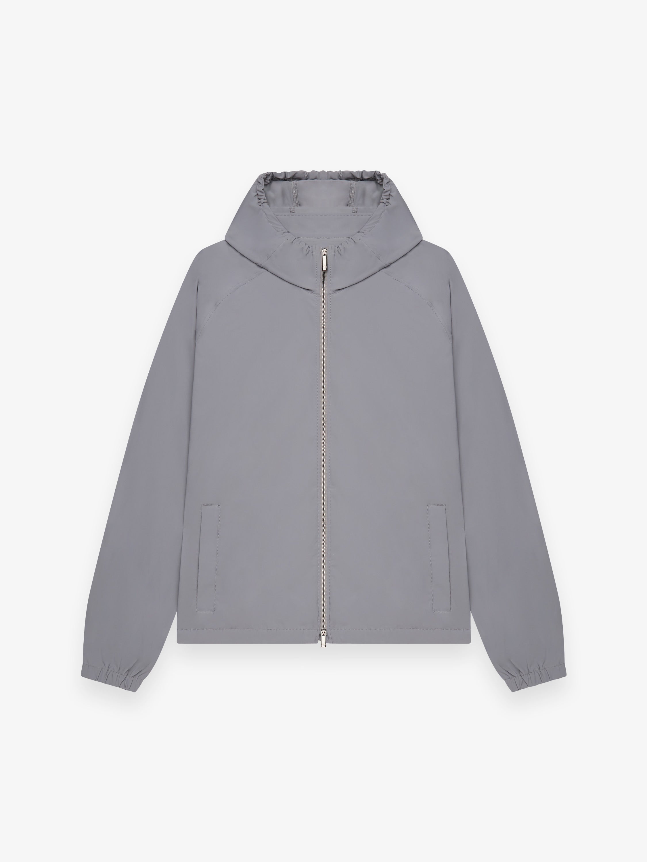 Giacca Tech Stretch con Cappuccio | Grigio medio