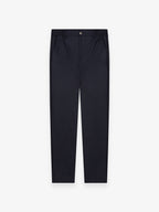 Flannel Stretch Tapered Trousers | Dark Navy