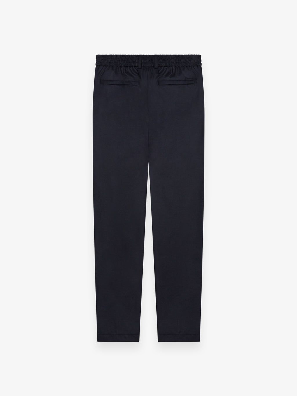 Flannel Stretch Tapered Trousers | Dark Navy