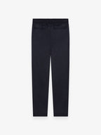Flannel Stretch Tapered Trousers | Dark Navy