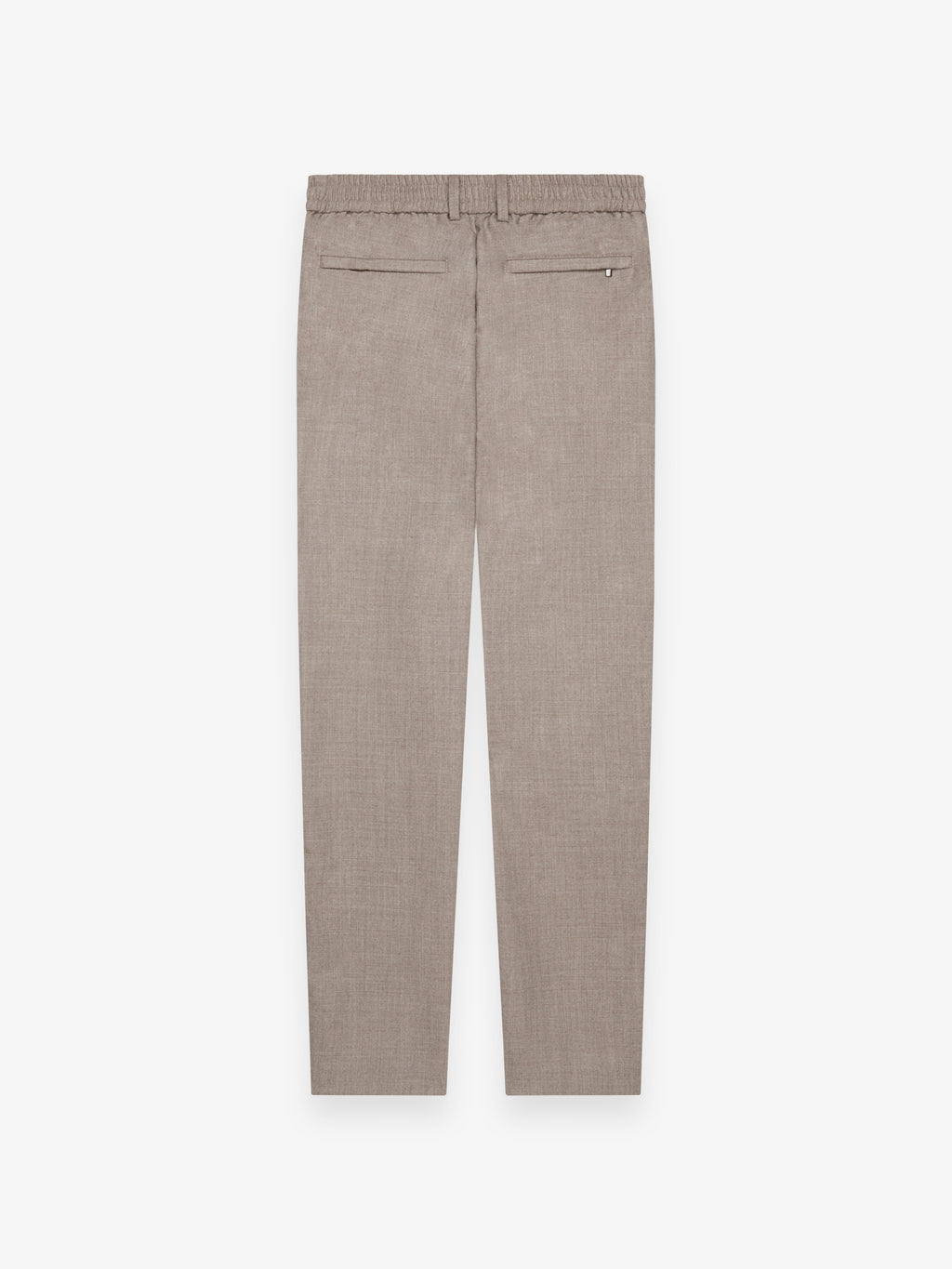 Pantalon fuselé en flanelle stretch | Beige clair