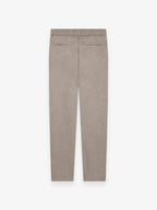 Pantalon fuselé en flanelle stretch | Beige clair
