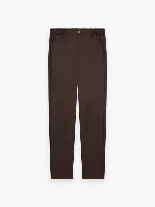 Pantaloni in flanella elasticizzata | Marrone scuro