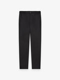 Pantalon fuselé en flanelle stretch | Noir