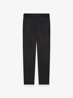 Pantalon fuselé en flanelle stretch | Noir