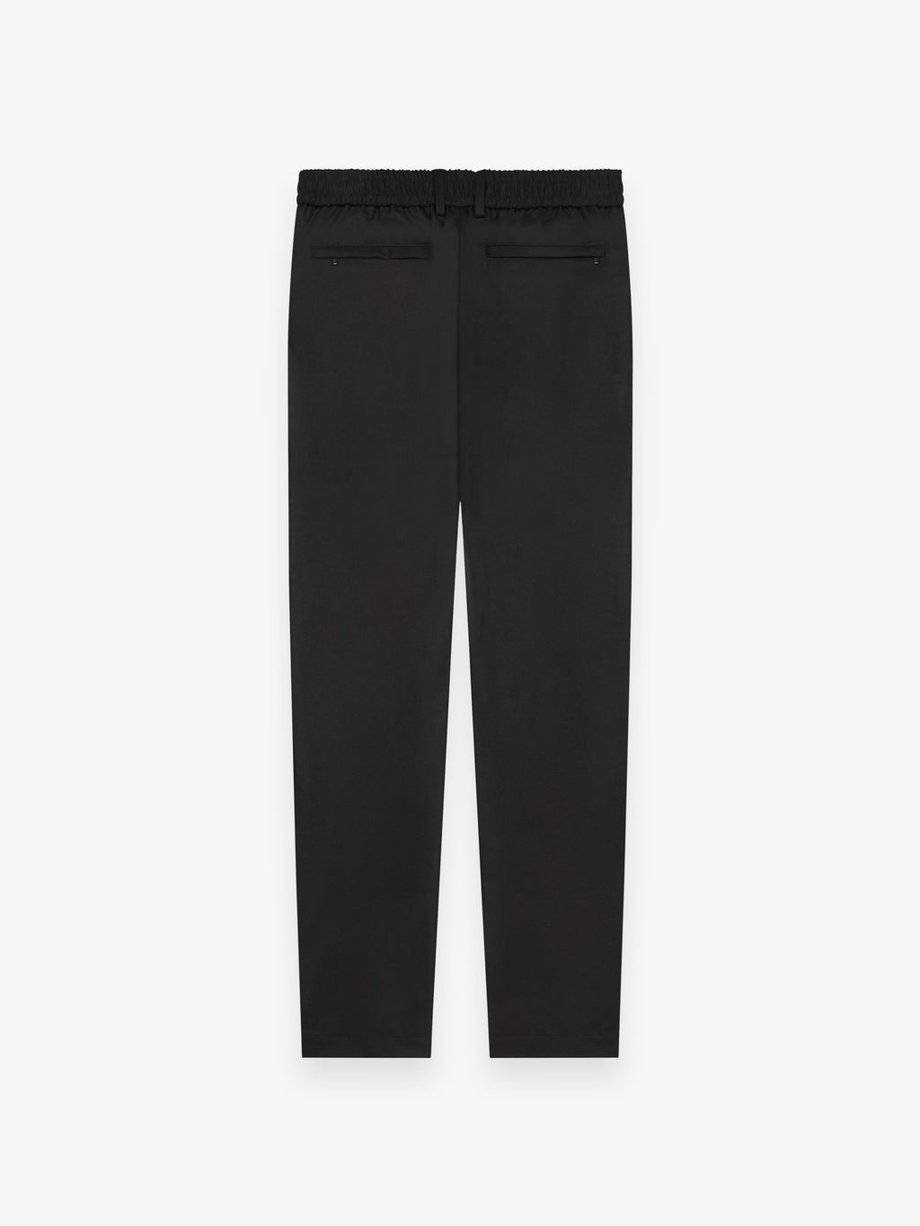 Pantalon fuselé en flanelle stretch | Noir