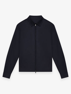 Flannel Stretch Overshirt | Dark Navy