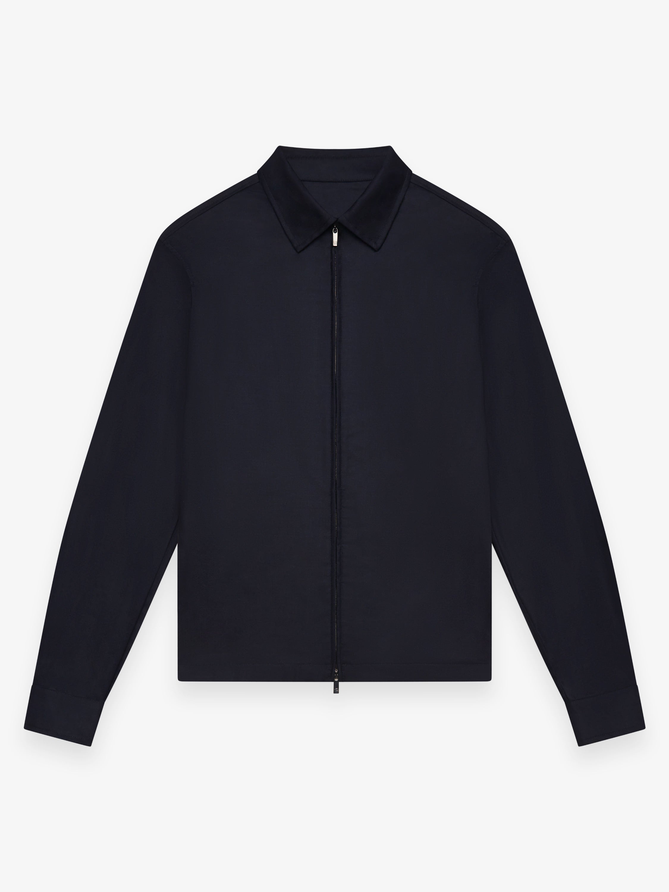 Flannel Stretch Overshirt | Dark Navy