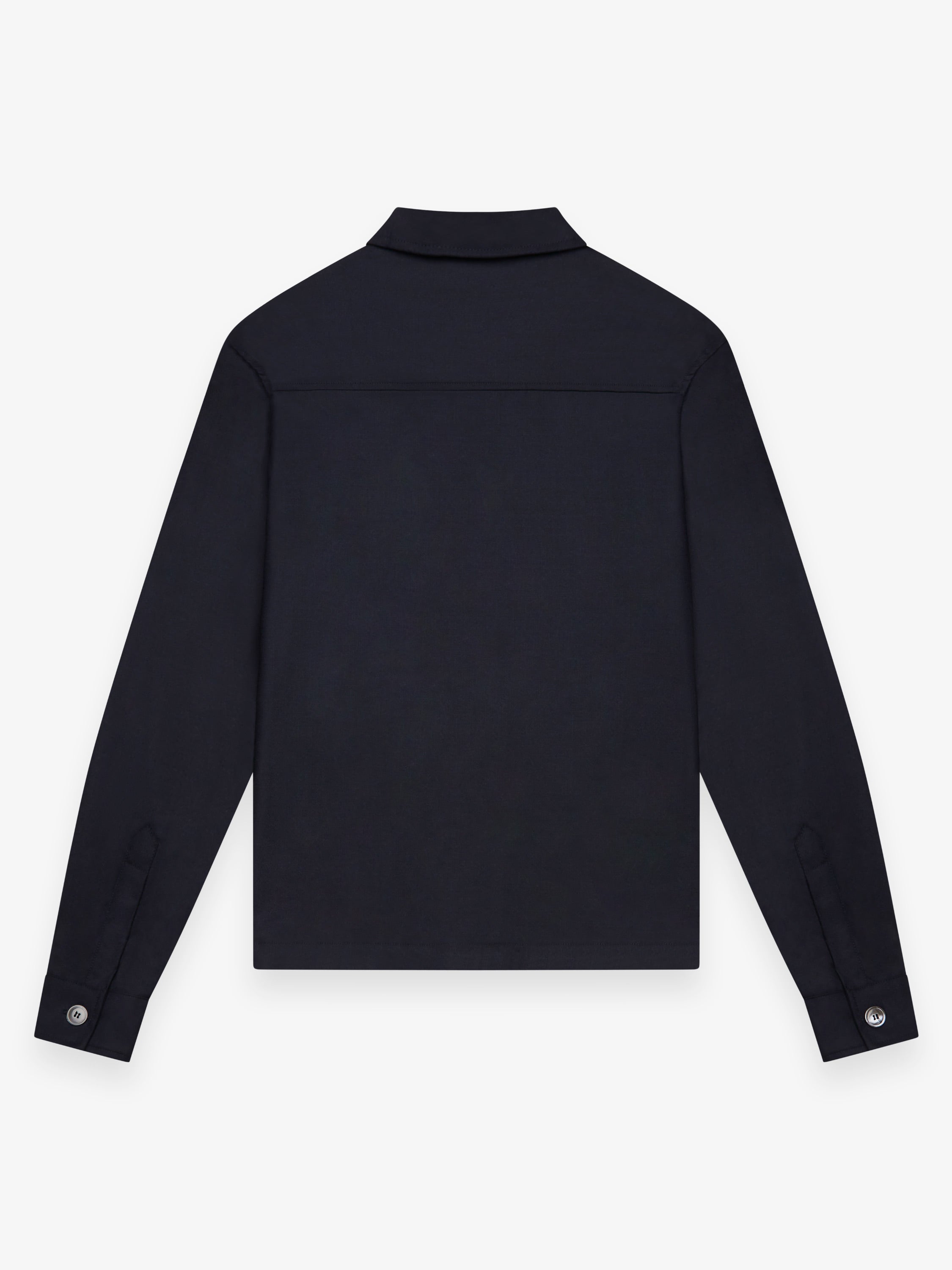 Flannel Stretch Overshirt | Dark Navy