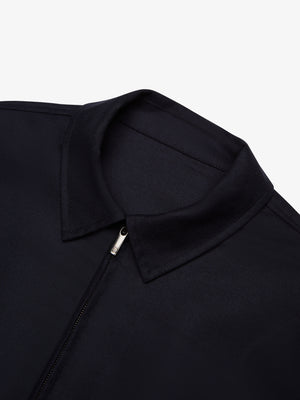 Flannel Stretch Overshirt | Dark Navy