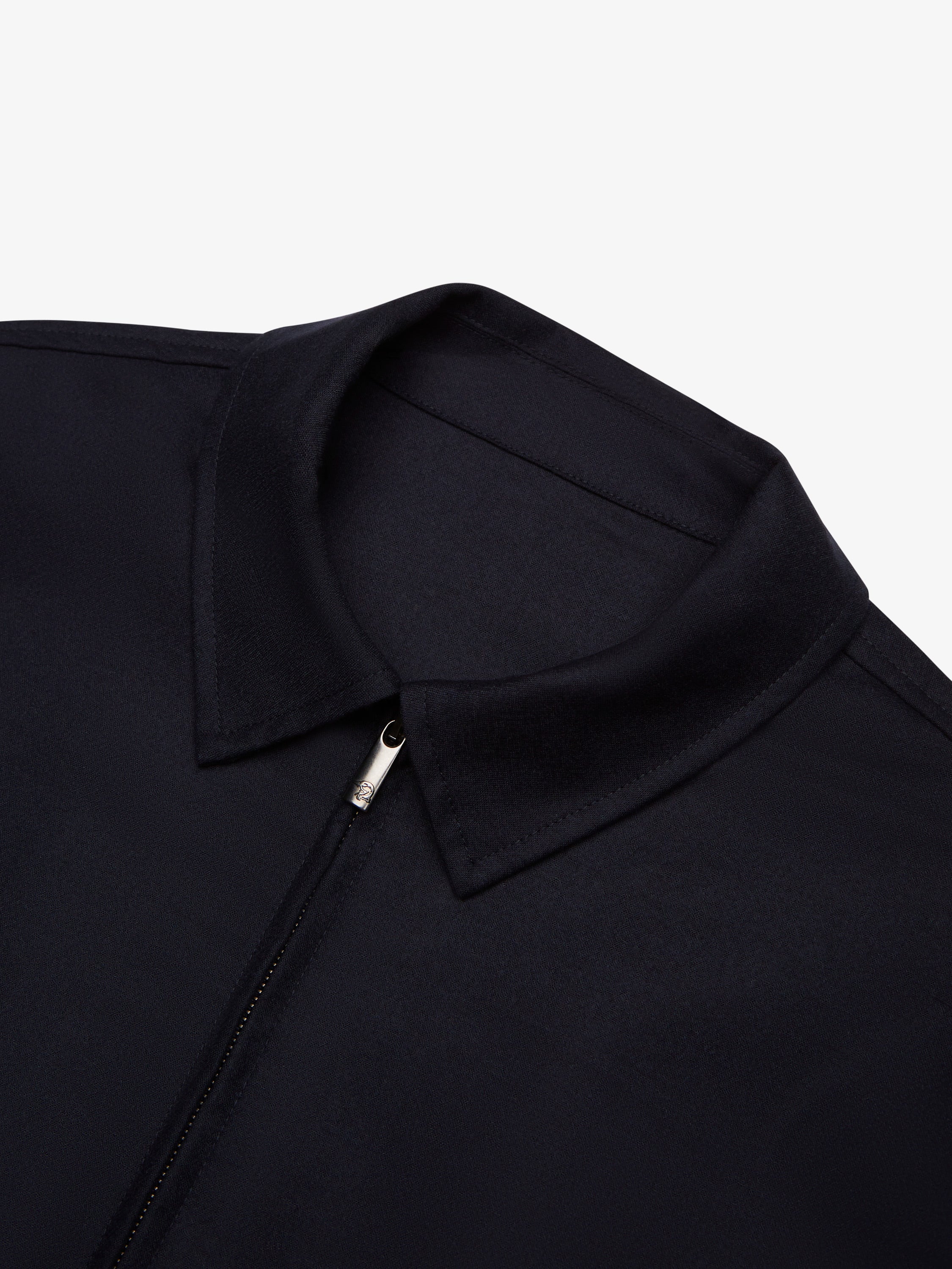 Flannel Stretch Overshirt | Dark Navy