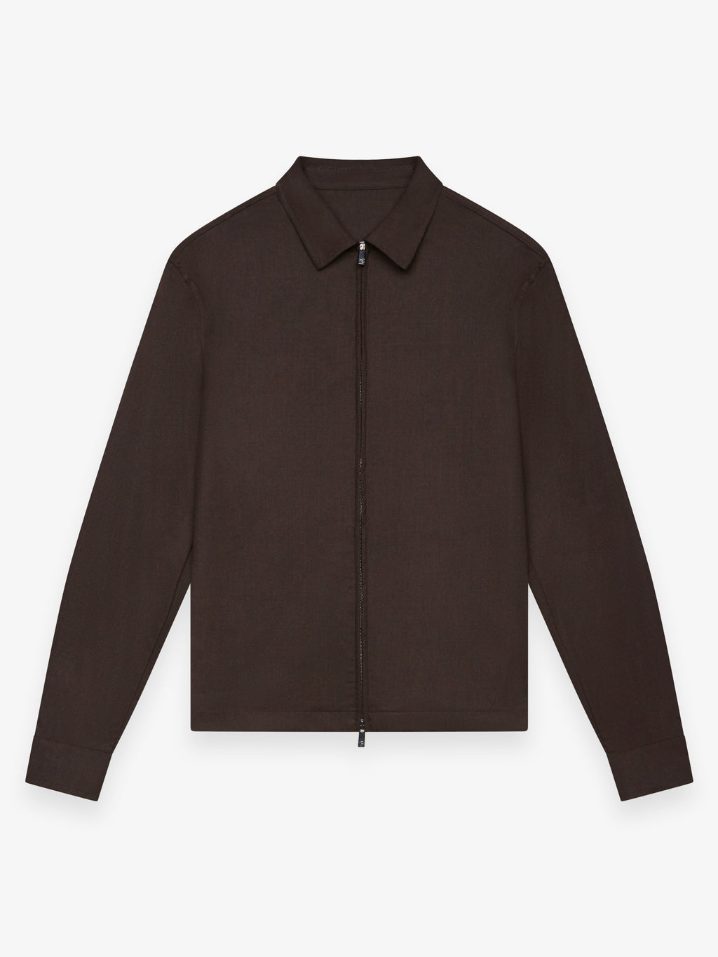 Flannel Stretch Overshirt | Dark Brown