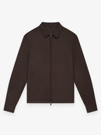 Flannel Stretch Overshirt | Dark Brown