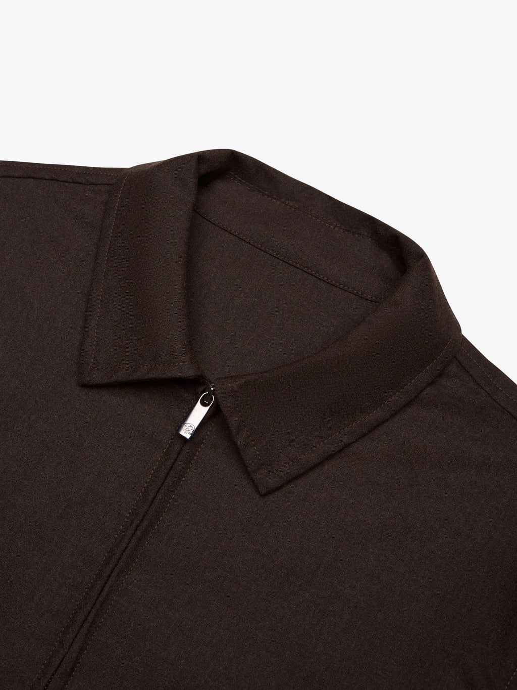 Flannel Stretch Overshirt | Dark Brown