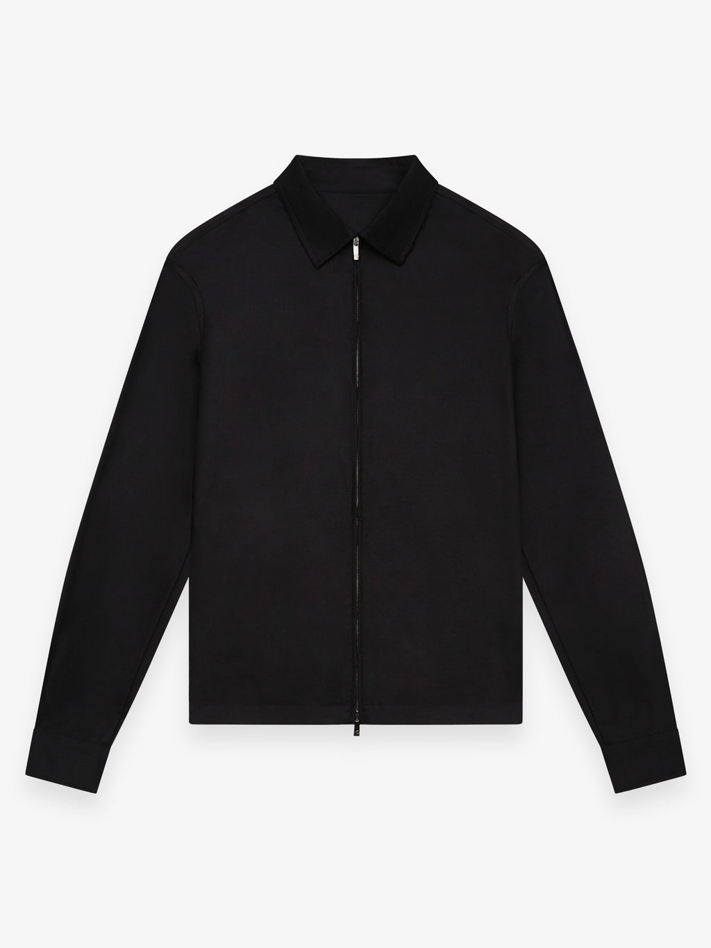 Flannel Stretch Overshirt | Black