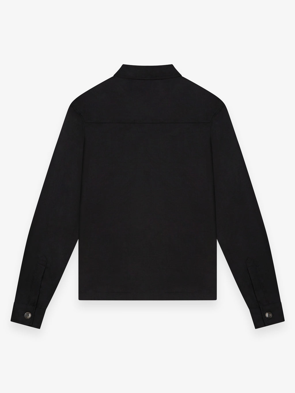 Flannel Stretch Overshirt | Black