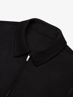 Flannel Stretch Overshirt | Black