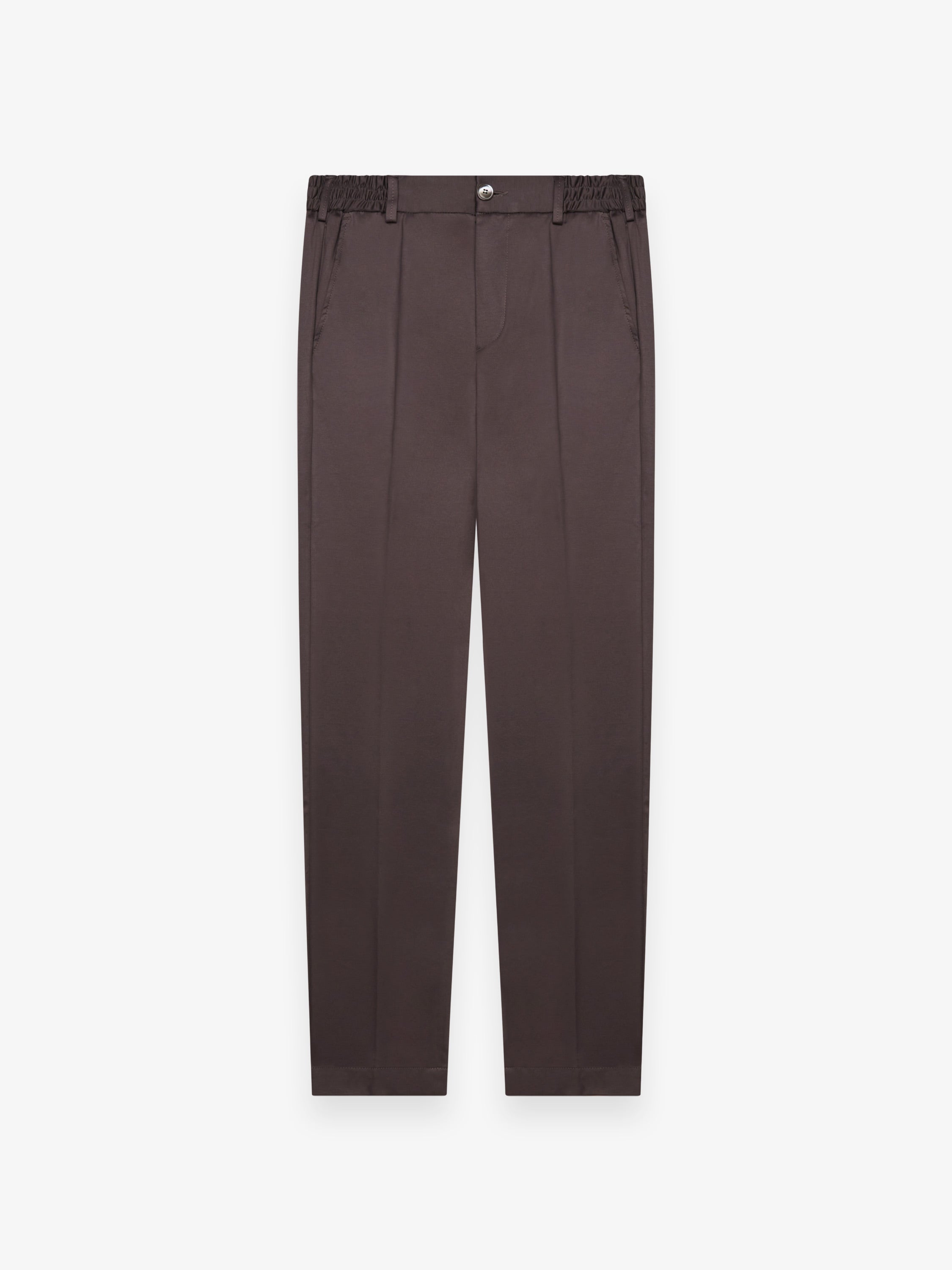 Supima Tapered Trousers | Asphalt