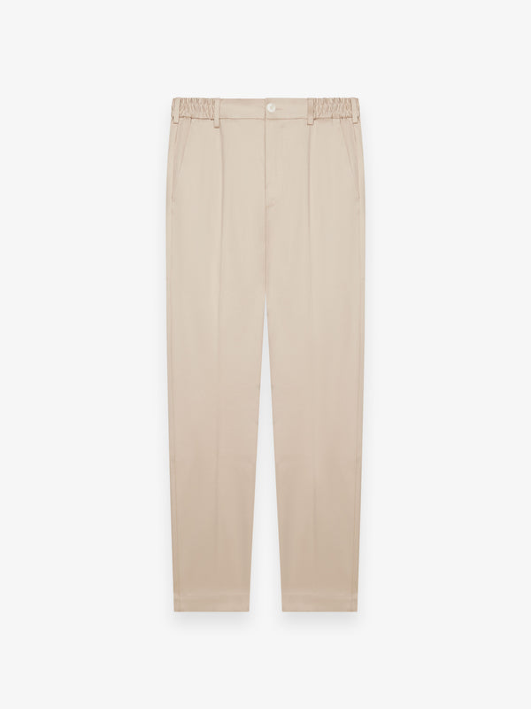 Heavy Supima Tapered Trousers | Beige