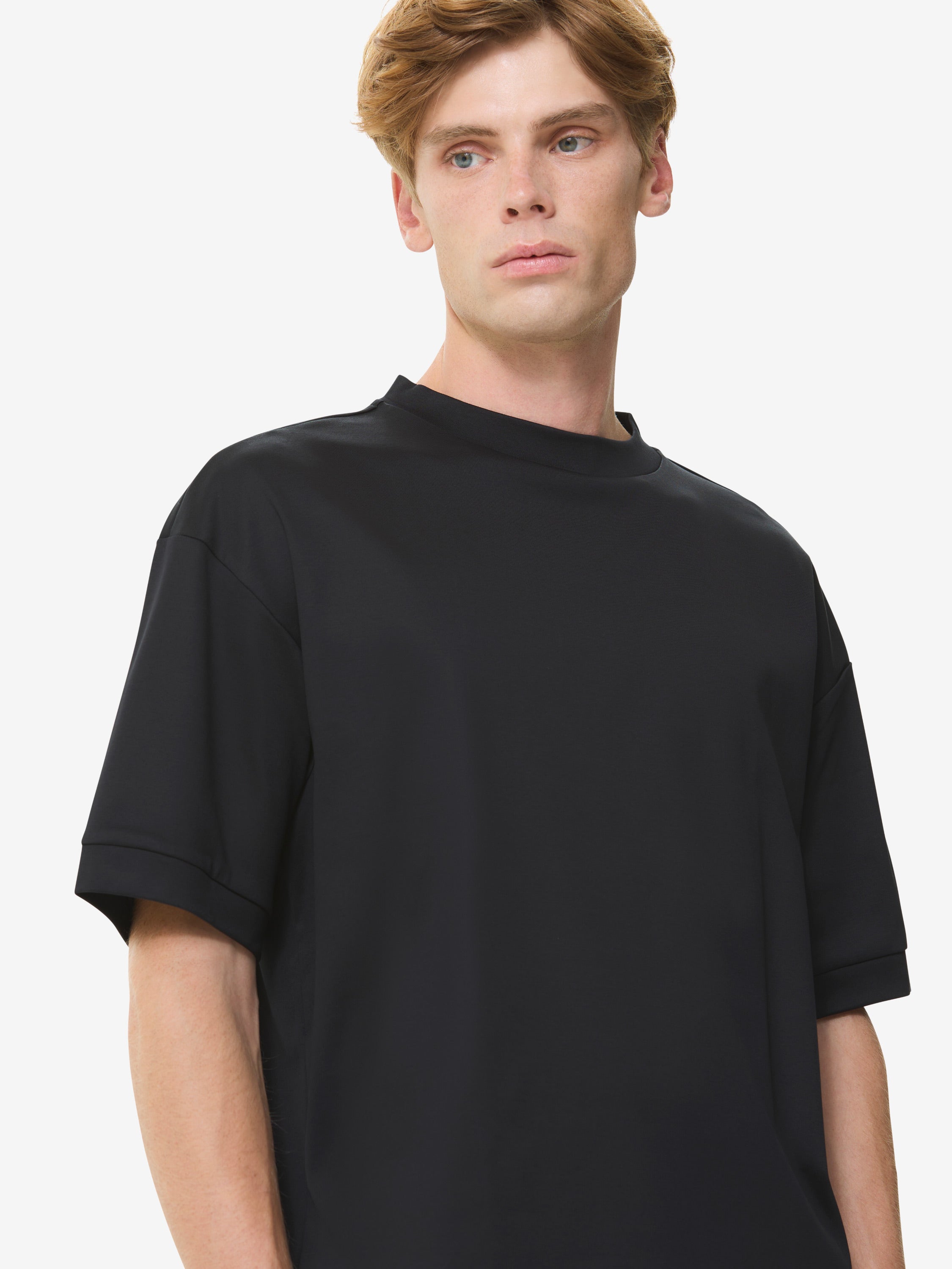Heavy Supima Oversized T-Shirt | Noir