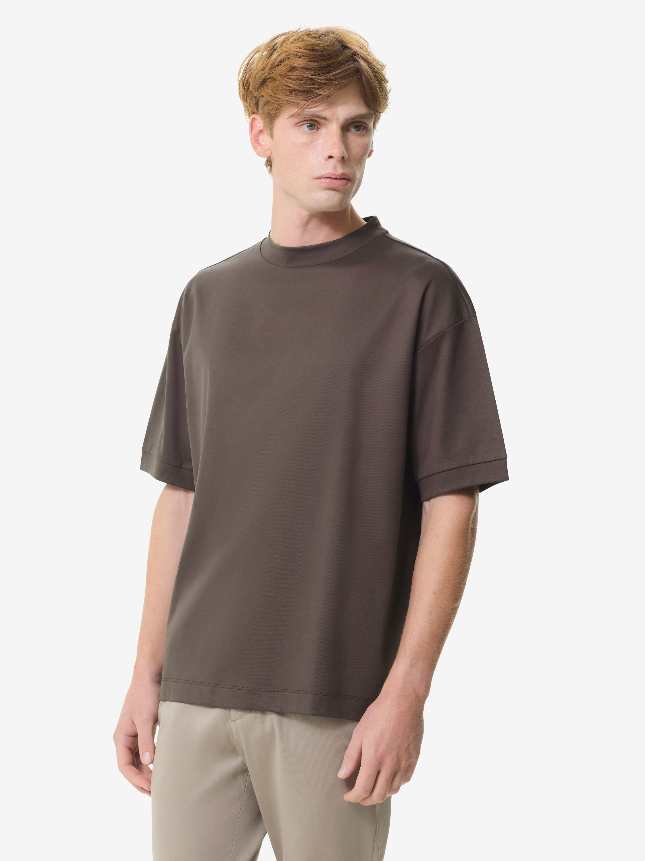 Heavy Supima Oversized T-Shirt | Brun ébène
