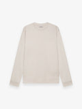Schwerer Supima-Pullover | Perlgrau