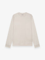 Schwerer Supima-Pullover | Perlgrau