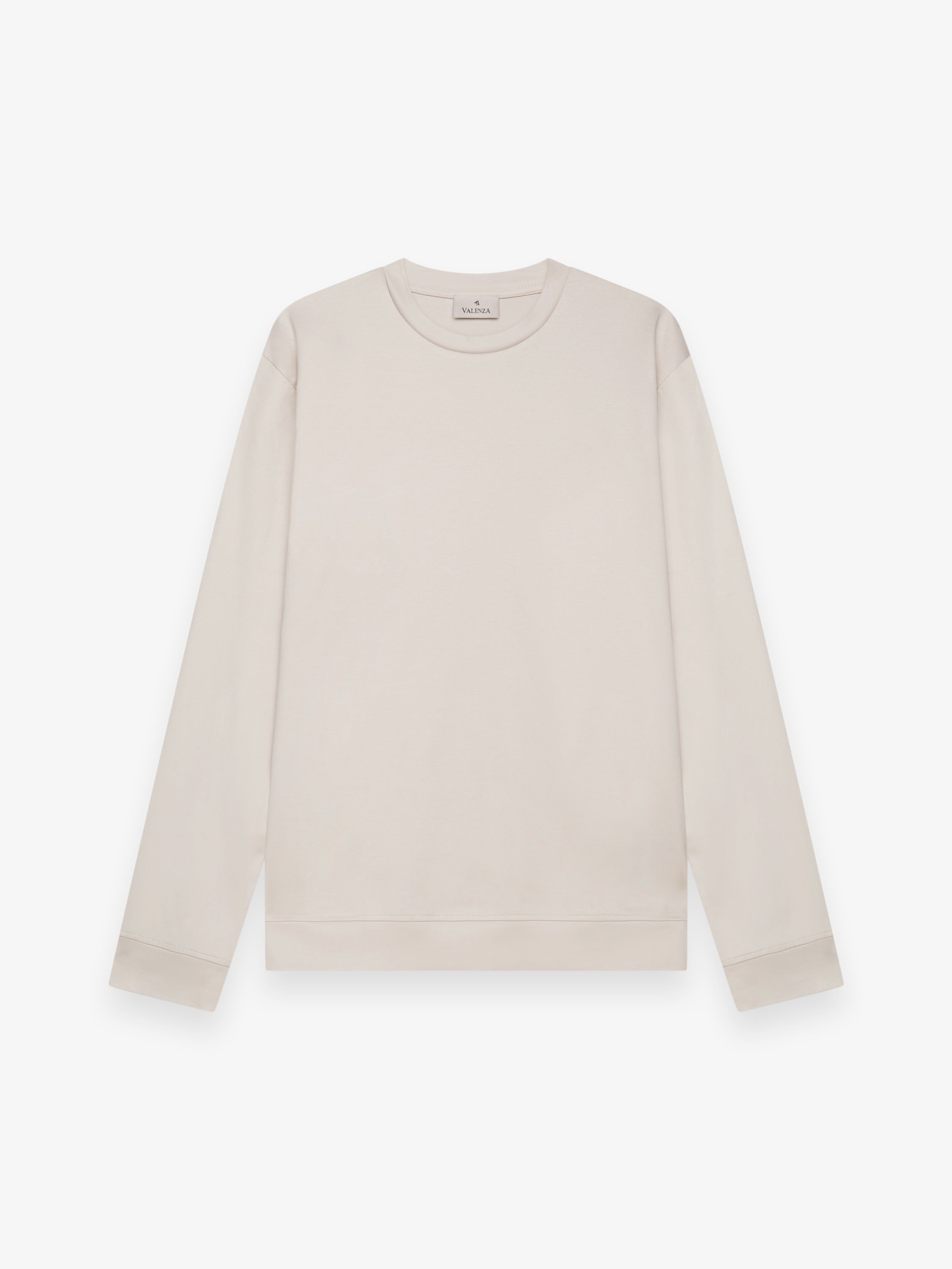 Heavy Supima Sweater | Pearl Grey