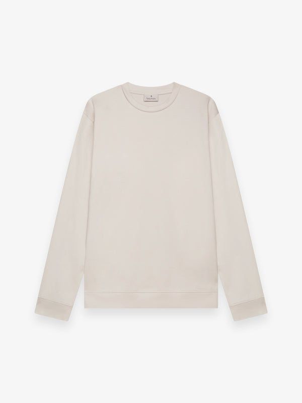 Heavy Supima Sweater | Pearl Grey