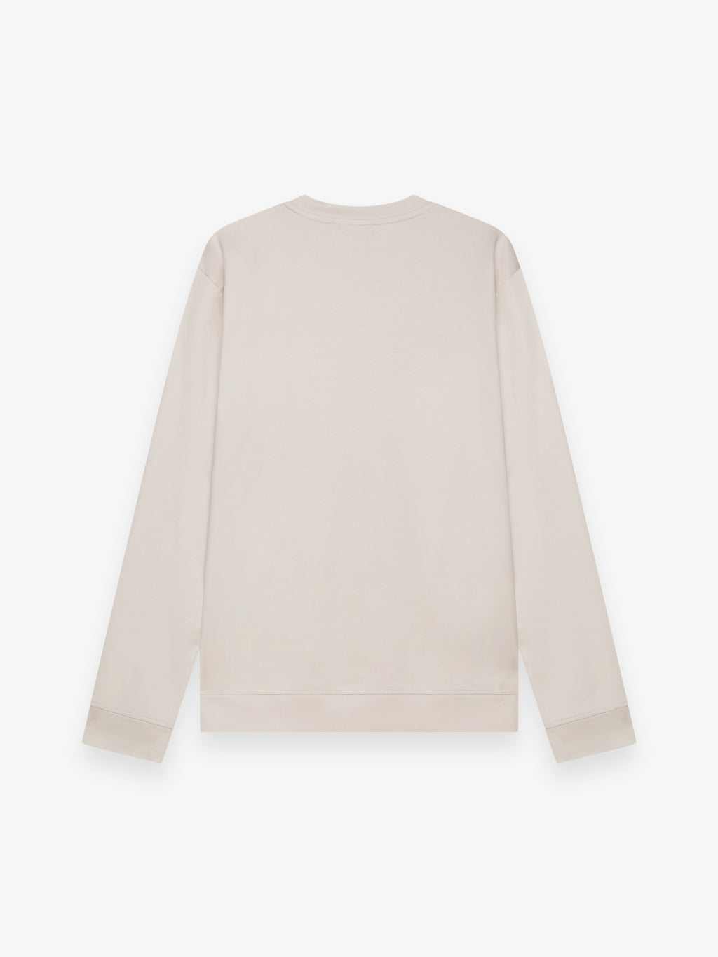 Schwerer Supima-Pullover | Perlgrau