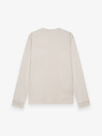 Schwerer Supima-Pullover | Perlgrau