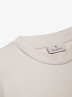 Schwerer Supima-Pullover | Perlgrau