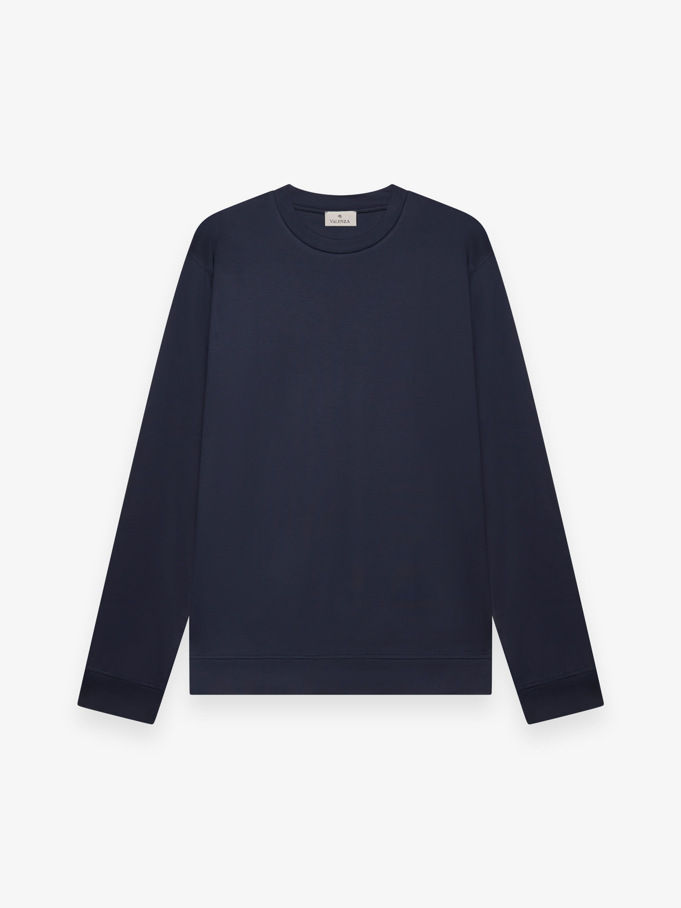 Pull épais en soie Supima | Bleu marine