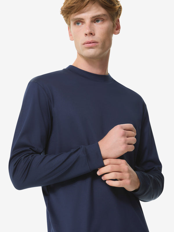 Heavy Supima Sweater | Navy