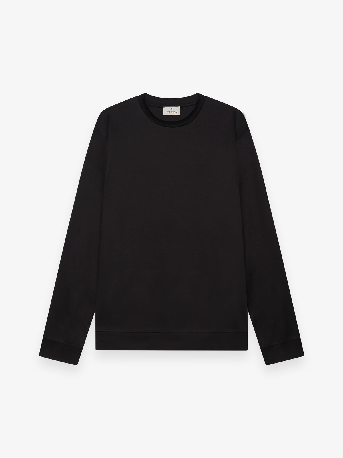 Heavy Supima Sweater | Black