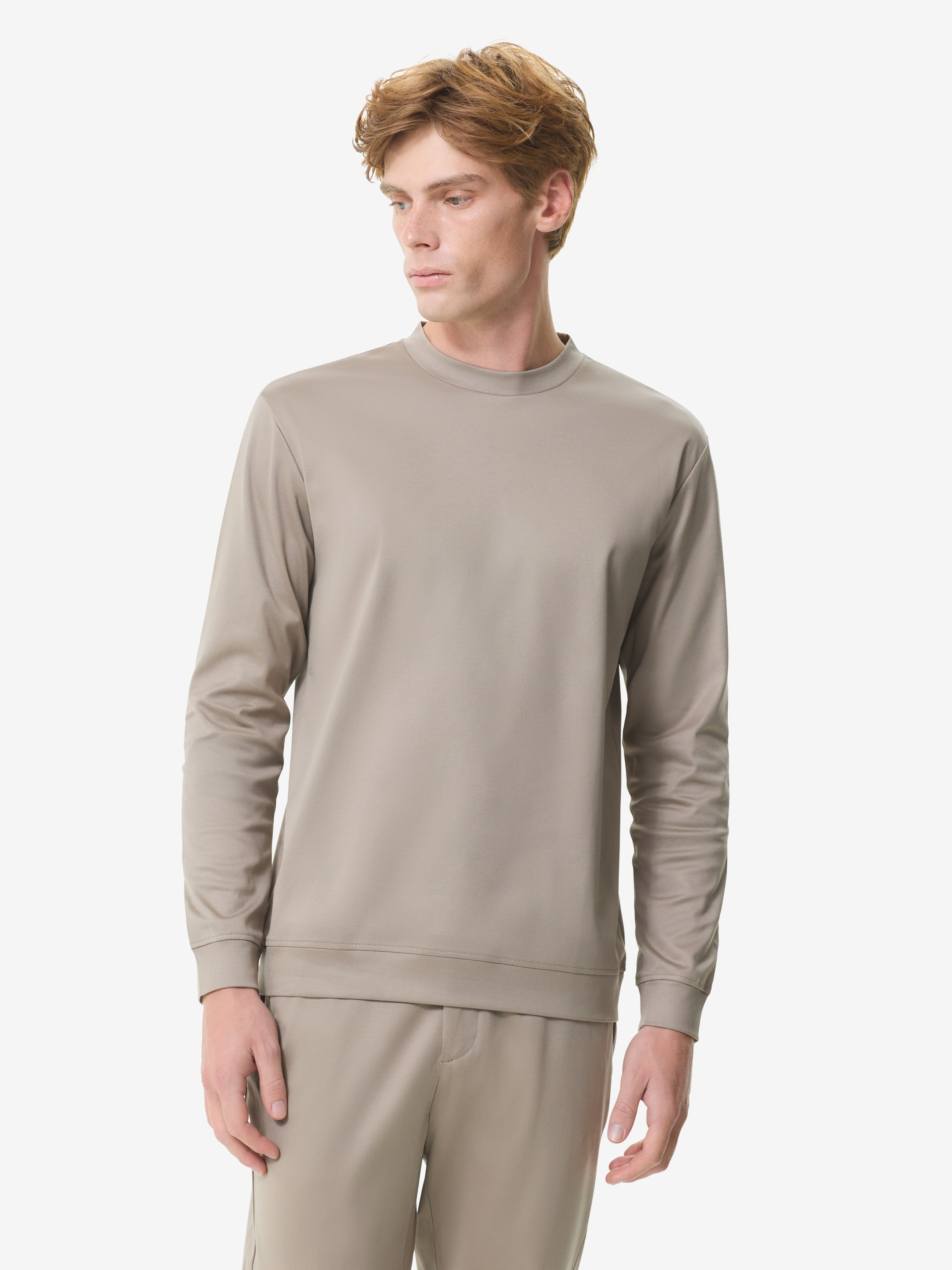 Heavy Supima Sweater | Lead Grey