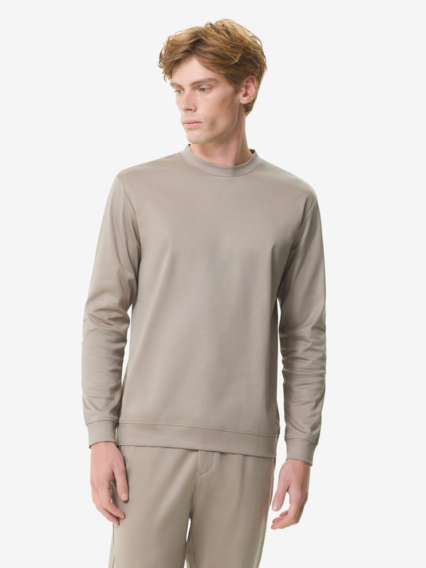 Heavy Supima Sweater | Lead Grey