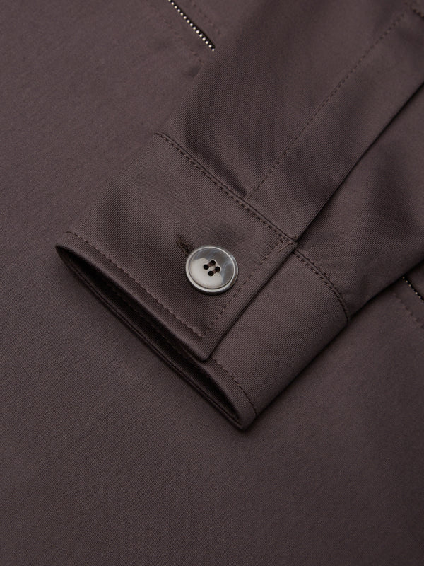 Zwaar Supima Overshirt | Asphalt