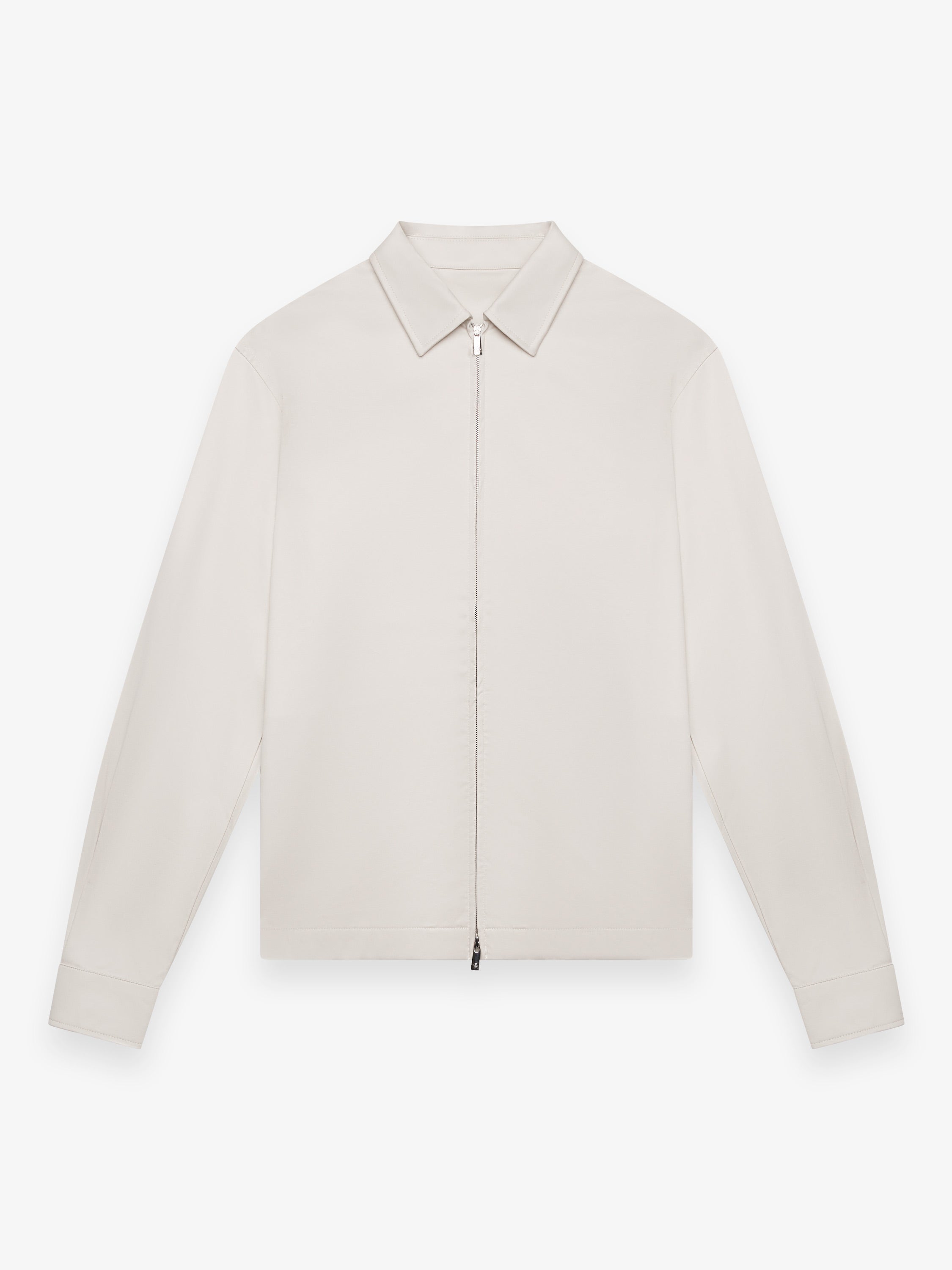 Heavy Supima Overshirt | Pearl Grey