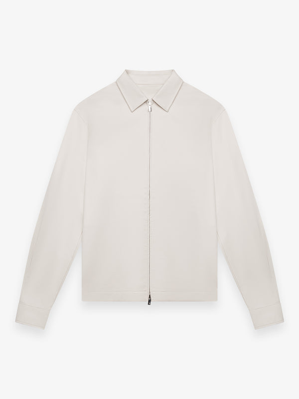 Zwaar Supima Overshirt | Parelgrijs